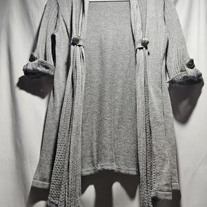 4 X $15. Rue21 Gray Cardigan with Button Details